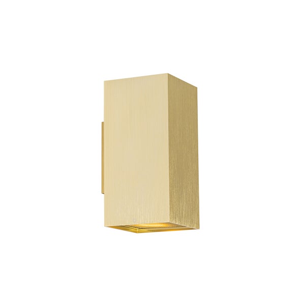 Design-Wandleuchte Gold quadratisch 2-flammig - Sab Honey