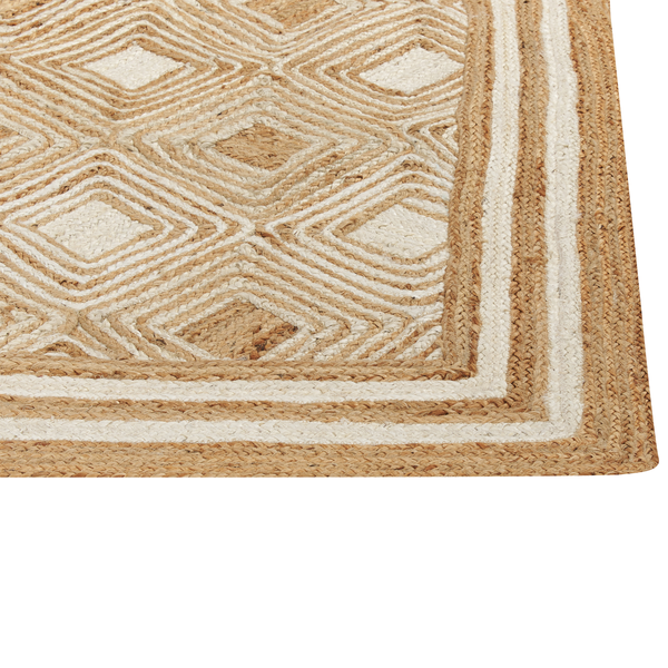 Teppich MENGEN 160 x 230 cm Jute Beige