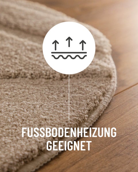 Maschinengetufteter, robuster und pflegeleichter Teppich in geprüfter Top-Qualität.