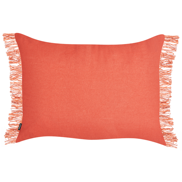 Dekokissen 2er Set MABA Baumwolle 50 x 35 cm Orange Ohne Muster