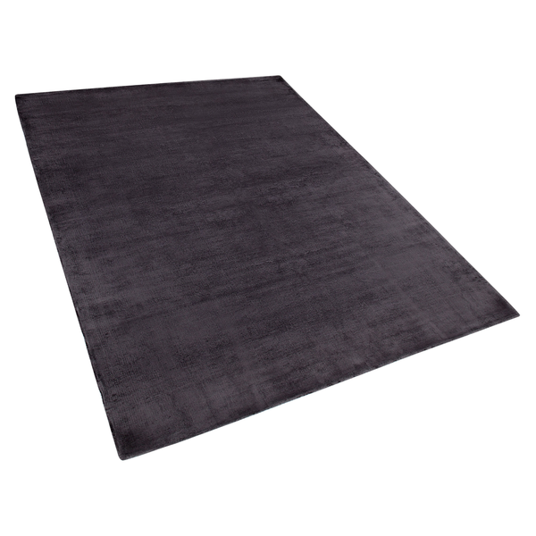Teppich Viskose dunkelgrau 140 x 200 cm GESI II