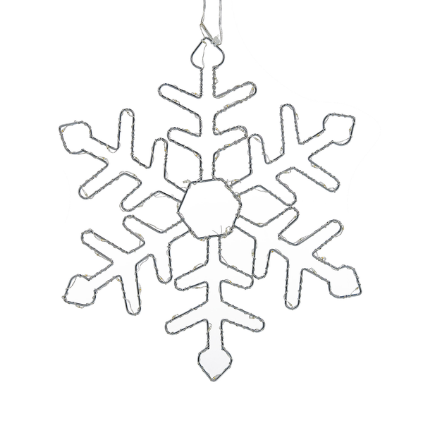 Dekorative Schneeflocke mit Beleuchtung für den Innenbereich