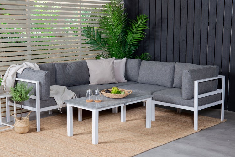 Parma Couchtisch weiß grau. 62 X 110 X 47 cm