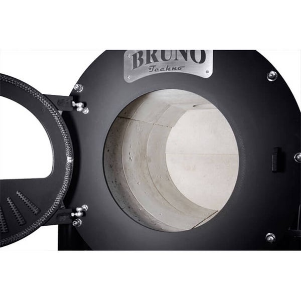 Bruno Techno Logo Ofen mit geöffneter Tür