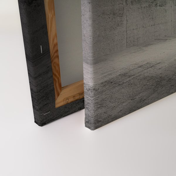 Leinwandbild auf Holzrahmen mit Betonoptik Motiv