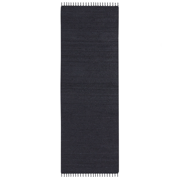 Teppich SINANKOY Schwarz 80 x 300 cm Jute