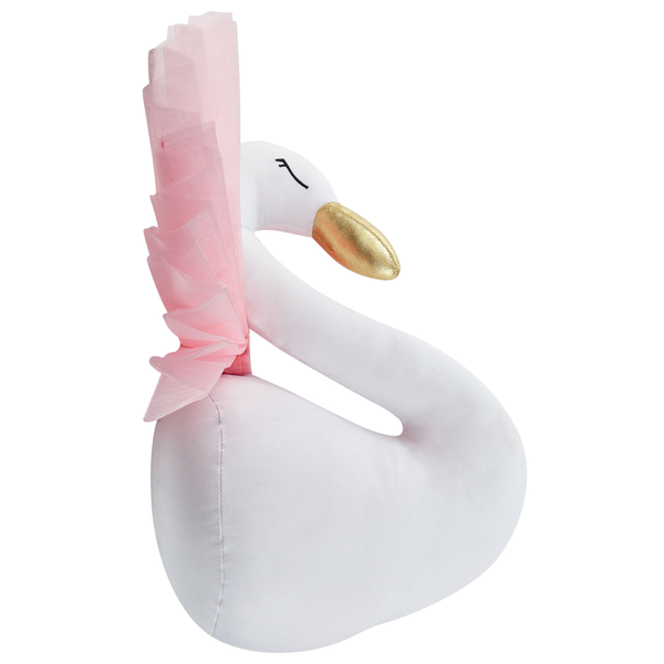 Wanddekoration für Kinder Schwan ODETTA Baumwolle 32 cm Weiß
