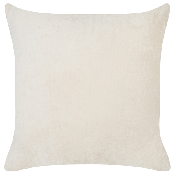 Dekokissen 2er Set KASRA Webpelz 45 x 45 cm Hellbeige Abstraktes Muster