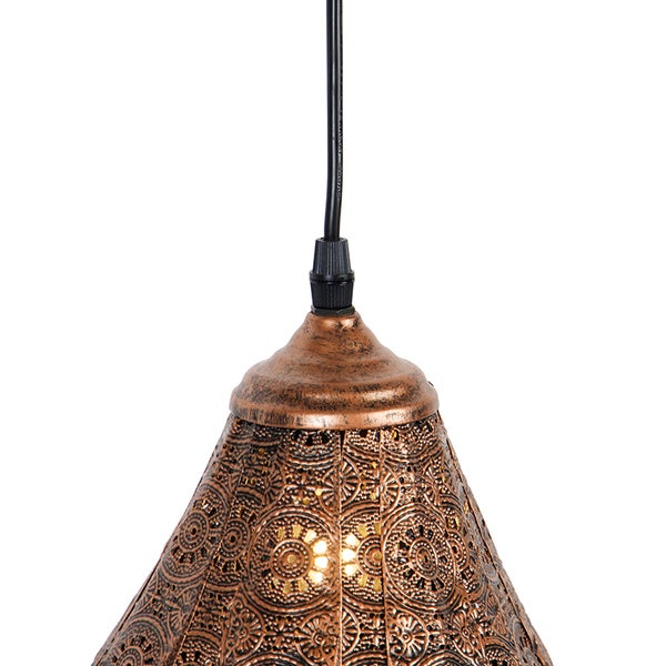 Orientalische Pendelleuchte Kupfer - Billa Dia