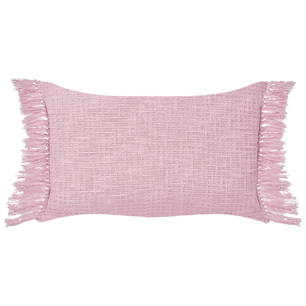 Dekokissen 2er Set TANSY Baumwolle 40 x 60 cm Rosa Ohne Muster