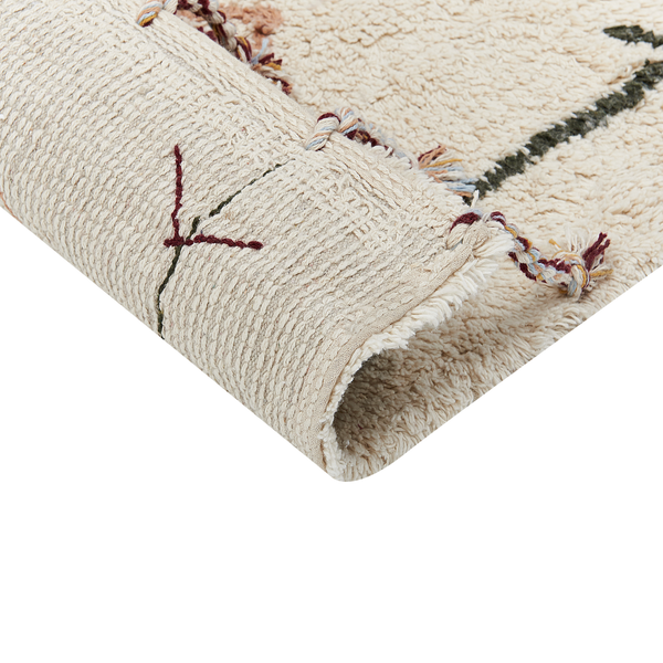 Teppich CORUM Beige 160 x 230 cm Baumwolle