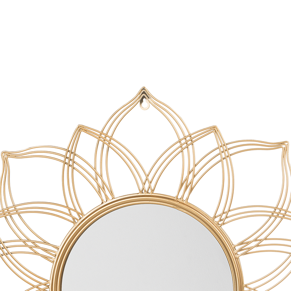 Dekorativer Wandspiegel mit floralem Design