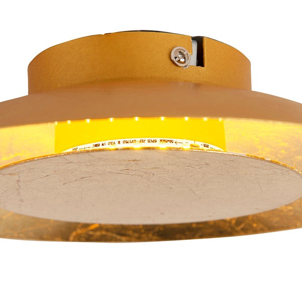 Art Deco Deckenleuchte Gold / Messing inkl. LED - So.