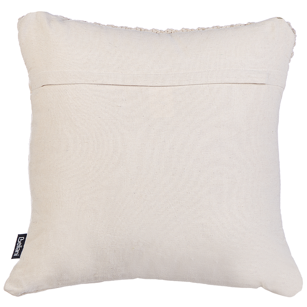 Dekokissen 2er Set BEDADI Baumwolle 45 x 45 cm Hellbeige Geometrisches Muster