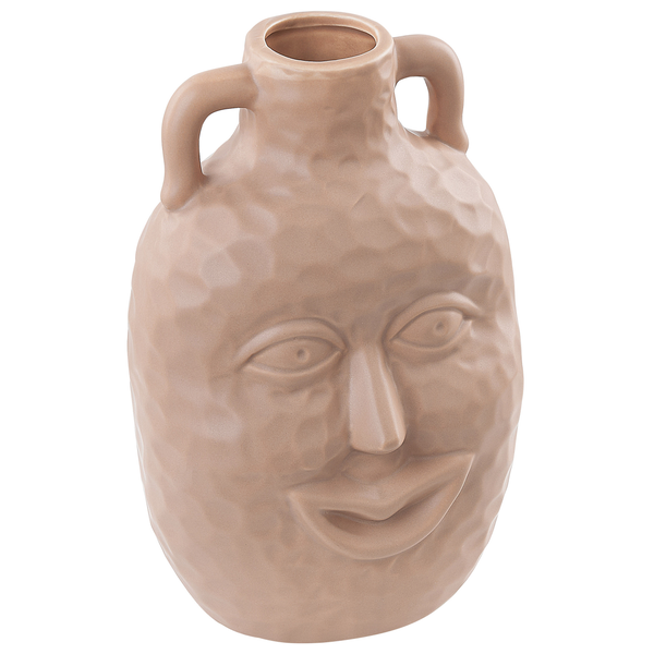Blumenvase VERIA Keramik 26 cm Sandbeige