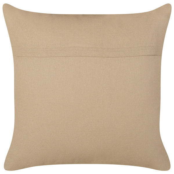 Dekokissen DESALIX Jute 45 x 45 cm Beige Streifenmuster