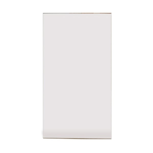 Rechteckige, transparente Kunststoffplatte aus Acrylglas.