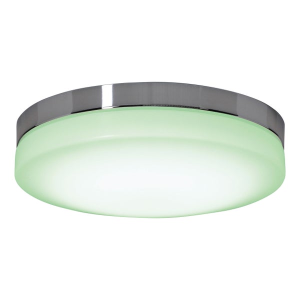 Runde Deckenleuchte mit Metallrand