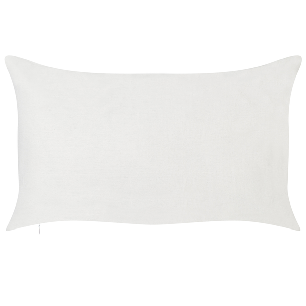 Dekokissen 2er Set ZALEYA Baumwolle 30 x 50 cm Weiß Blumenmuster