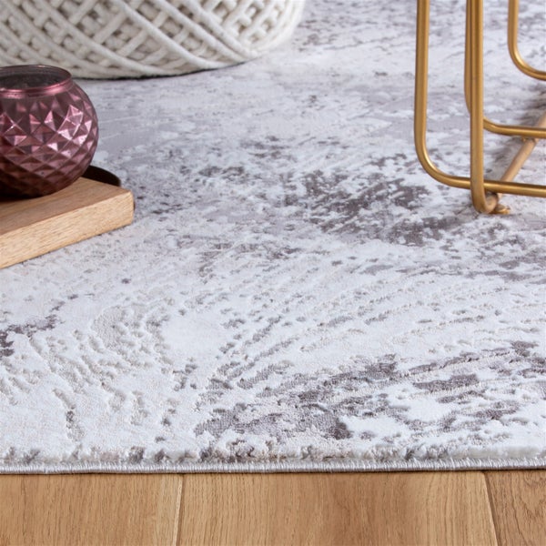 Kurzflor Teppich Kelechi Taupe Used-Look 160 x 230 cm