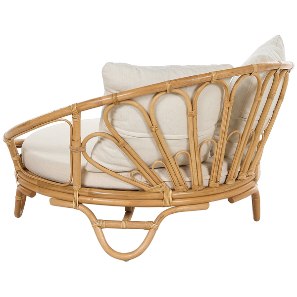 Rattan Sessel mit Sitz- und Rückenkissen