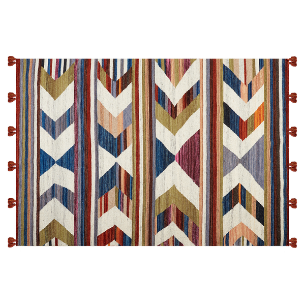Teppich MRGASHAT Bunt 140 x 200 cm Wolle Kelim