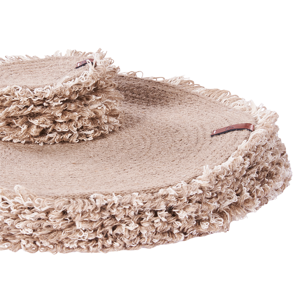 Tischset mit Untersetzern 12-teilig RIBBERY Naturfarben Jute