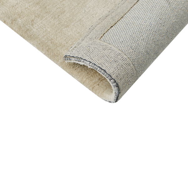 Teppich creme / grau 300 x 400 cm abstraktes Muster Kurzflor NAKUS