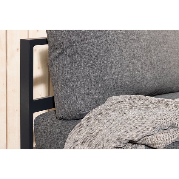 Copacabana Gartensofa Mittelsegment schwarz. 70 X 74 X 65 cm