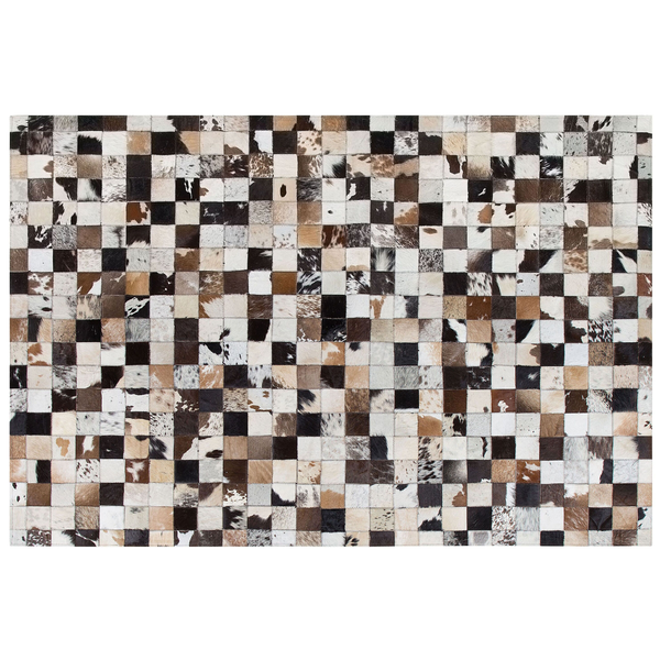 Teppich CERLI Weiß 160 x 230 cm Echtleder