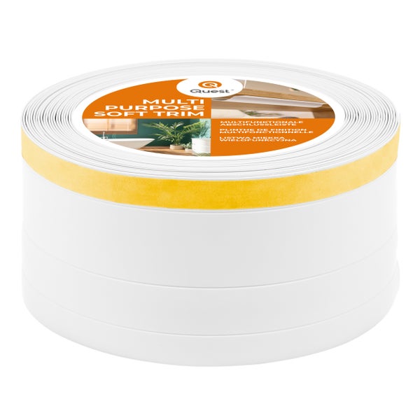 Quest Logo. Rolle Mehrzweck Soft Trim Leiste.