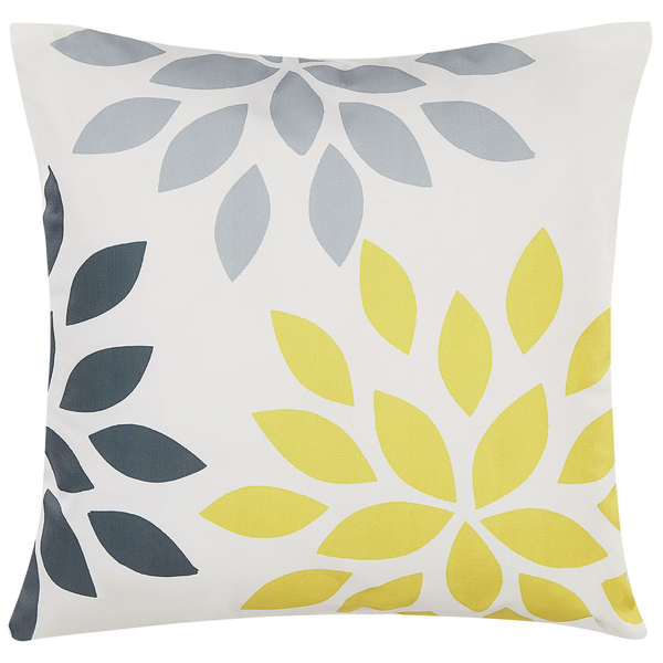 Gartenkissen 2er Set RIALE Blumenmuster 45 x 45 cm Bunt