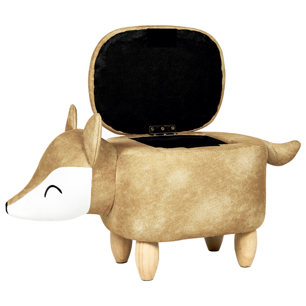 Fuchsform Hocker mit Stauraum und offenem Deckel