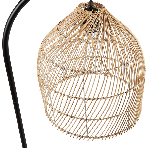 Stehlampe BERNICA Rattan Naturfarben