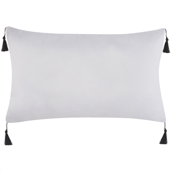 Dekokissen 2er Set LIRIOPE 30 x 50 cm Schwarz / Weiß Geometrisches Muster