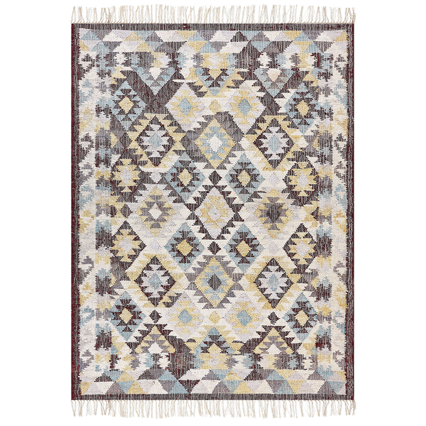 Teppich FENER 160 x 230 cm Jute Bunt