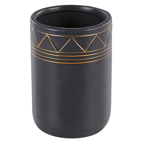 Badaccessoires Set 5-teilig LANCO Keramik Schwarz