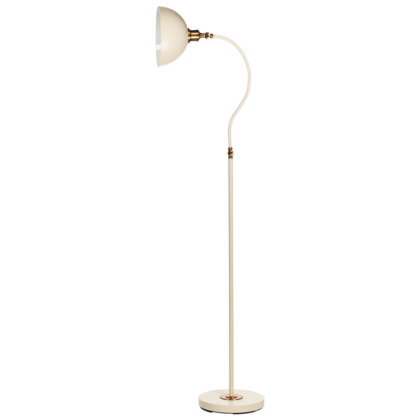 Stehlampe LENNON verstellbar Metall Hellbeige