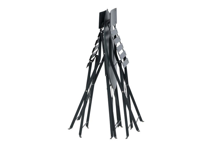 Marseille Gartenset Tisch, 2 Stühle dunkel grau. 60 X 60 X 71 cm