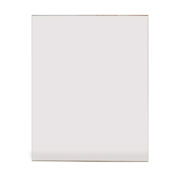 Rechteckige transparente Glasplatte oder Kunststoffplatte für Bauvorhaben.