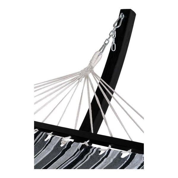 Tripoli Hängematte Garten grau,schwarz. 120 X 320 X 117 cm