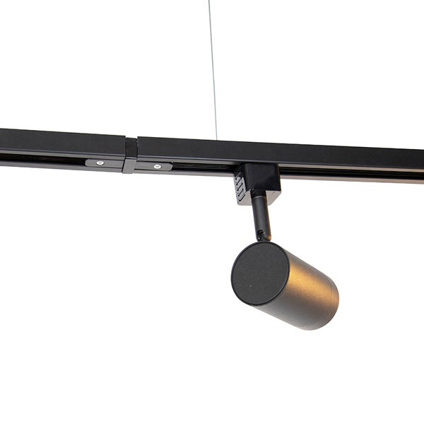 Modernes 1-Phasen-Schienensystem mit 5 Spots schwarz - Jeana