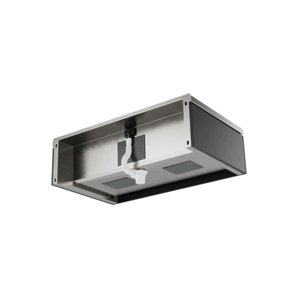 Waschtischunterschrank Innenansicht mit Siphon