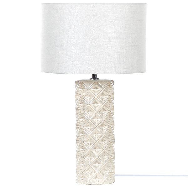 Tischlampe BALONNE Keramik Hellbeige