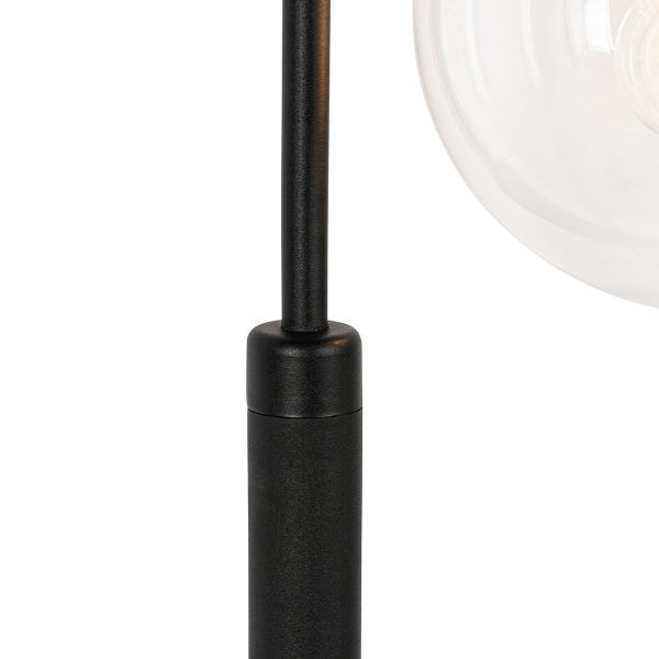 Moderne Laterne schwarz mit Klarglas 100 cm IP44 - Sfera