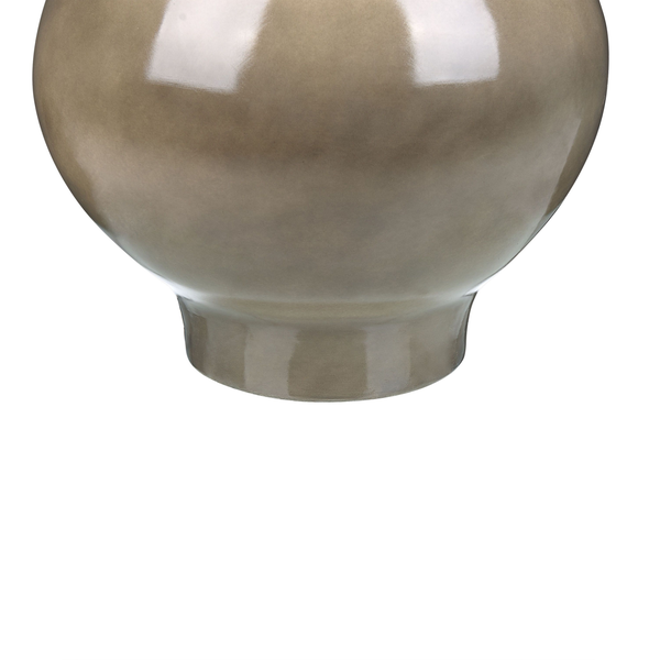 Blumenvase MAGAN Keramik 31 cm Taupe