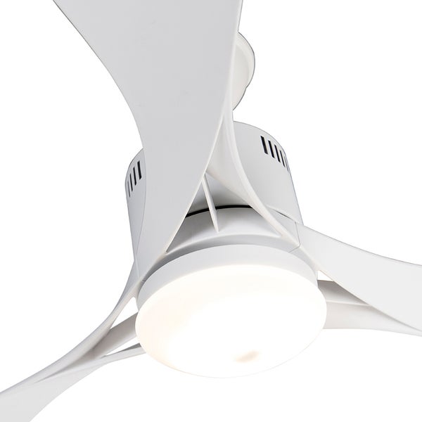 Deckenventilator weiß inkl. LED und Fernbedienung - Kolm