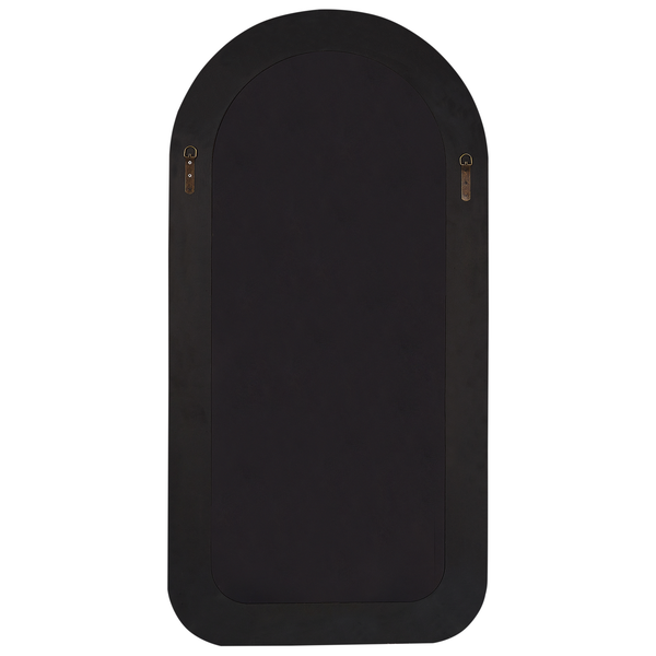 Rückseite eines Spiegels mit Aufhängungen