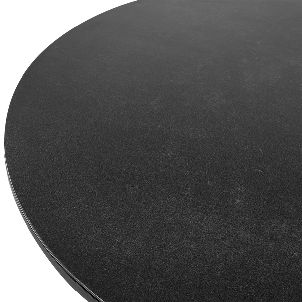 Gartentisch OLMETTO 83 cm 110 cm Glas Schwarz