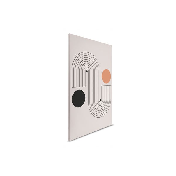 Dekorative Leinwand mit abstraktem Design und geometrischen Formen